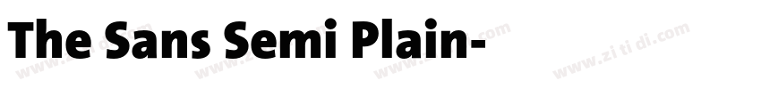 The Sans Semi Plain字体转换